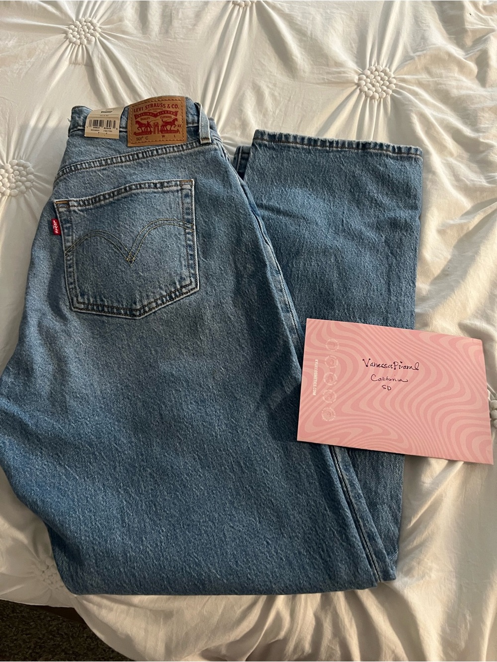 Levi's Women's Straight Leg Jeans - Light Blue Denim